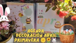 🐰 🐸 🌸 🌈decoracion agenda de ABRIL miniso prichos Primavera pascua 🐰 🐸🌸papeleriabonita [upl. by Larual]