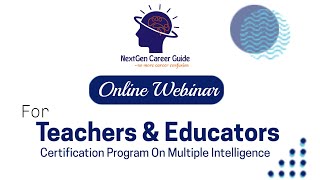 Certificate Program For teachers on Multiple Intelligence [upl. by Anilehs63]