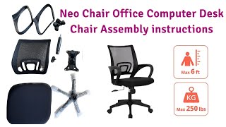 Neo Chair Office Computer Desk Chair Assembly  Unboxing Neo Chair Office Computer Desk Chair [upl. by Mohl]