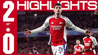 BIG CHAMPIONS LEAGUE WIN 🔥  HIGHLIGHTS  Arsenal vs PSG 20  Havertz amp Saka  UCL [upl. by Mide]