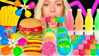 ASMR SOUR CANDY WARHEADS CUBES SOUR SPRAY WAX CANDY EARTH GUMMY RAINBOW DESSERTS MUKBANG 먹방 [upl. by Caterina180]