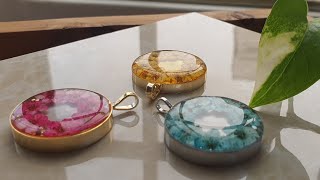 Epoxy resin tutorial  The idea of ​​making a resin necklace [upl. by Nileak]