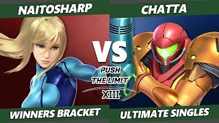 Push the Limit 13  naitosharp ZSS Vs Chatta Samus SSBU Ultimate Tournament [upl. by Euqirat]