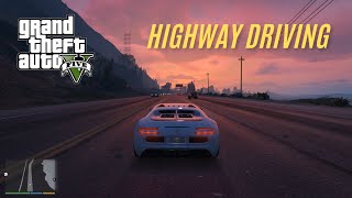 GTA 5 Highway Driving  Free to use [upl. by Gwenni]