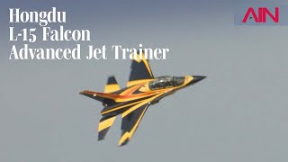 Hongdu L15 Falcon Advanced Jet Trainer Flies at Dubai Airshow – AIN [upl. by Wilma]