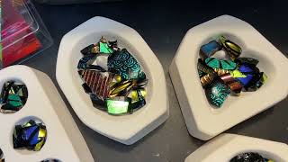 Using Fused Glass Jewelry Casting Molds [upl. by Hgielram]