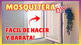 🟠 Como hacer una MOSQUITERA casera FACIL Y BARATA para una ventana 🙌🏻 [upl. by Nero185]