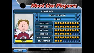 Backyard Hockey 2005 Meet The Pros Player [upl. by Parsons]