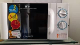 How to use IFB 17 liter solo microwave model 17 PM MAC full DEMO amp full review [upl. by Dewey]