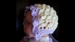 Crochet Precious Angel Bonnet Set DIY Tutorial [upl. by Daugherty]