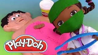 Pâte à modeler Play Doh Docteur Maboul Operation Game Doctor Playset Docteur la Peluche [upl. by Truc]