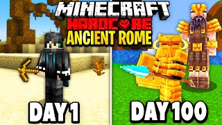 I Survived 100 Days in Ancient Rome on Minecraft Heres What Happened [upl. by Meredithe]