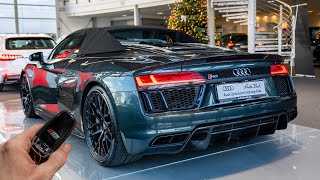 2017 Audi R8 Spyder 52 FSI 610hp  Sound amp Visual Review [upl. by Anuahsar]