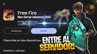 🌟LLEGO NUEVO SERVIDOR AVANZADO de FREE FRE 2024 COMO ENTRAR AL SERVIDOR  DESCARGA y REGISTRO [upl. by Adnyleb]