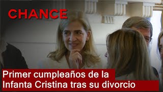 La Infanta Cristina celebra su primer cumpleaños tras divorciarse de Urdangarin [upl. by Hallvard]