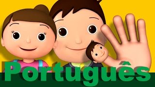 Família dos Dedos  canções infantis  LittleBabyBum [upl. by Onitsoga932]