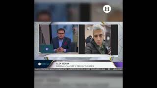 Así vivió el youtuber Alex Tienda los primeros bombardeos en Ucrania [upl. by Alleacim153]