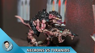 NECRONS VS TYRANIDS WARHAMMER BATTLE REPORT [upl. by Pius]