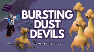 Learn how to Burst or Barrage Dust Devils in 1 minute  OSRS  Sweat Free [upl. by Linnie306]