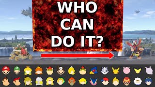 Who Can Make It Under The Lava Challenge  Super Smash Bros Ultimate [upl. by Jillie]