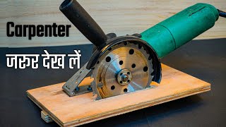 How To Make A Angle Grinder Cutter  Angle Grinder Attachment  Angle Grinder Projects [upl. by Hamlen342]