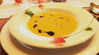 Kürbiscremesuppe Kürbissuppe schnell und einfach lecker zubereiten [upl. by Demmy]