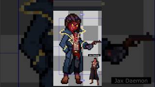 Pixel Art Time Lapse JaxDaemon pixelart pokemon vtuber [upl. by Durkee]