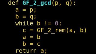 GCD of Polynomials in a Galois Field [upl. by Powers576]