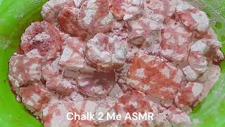 ASMR Crunchy Red Chalk Reform Shapes Crush 2x The Speed  Sleep Aid  Oddly Satisfying  ASMR [upl. by Sedaiuqlem]