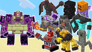 Ender Guardian vs All Golems Golemania in Minecraft [upl. by Nafis]