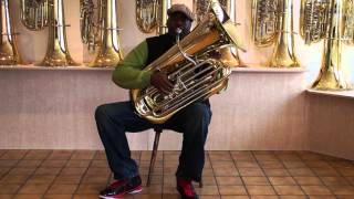 Jon Sass at Miraphone performs Ginger Flower Song James Spaulding [upl. by Acsirp]