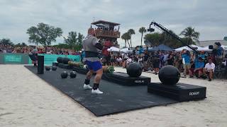 WSM 2019 Finals BRIAN SHAW vs HAFTHOR BJORNSSON The Mountain Overhead Press [upl. by Akimahc]