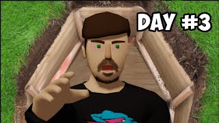 I Spent 50 Hours Buried Alive  MrBeast in Low Poly [upl. by Averill]