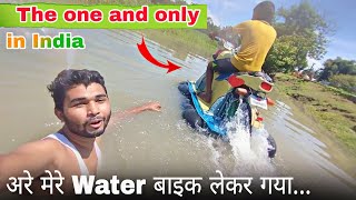 Water Bike Experiment Gone Wrong 😭  Amphibious bike Experiments  Homemade  halfengineer017 [upl. by Wyn857]