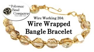 Make a Wire Wrapped Bangle Bracelet [upl. by Ateval179]