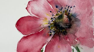 Tips On How To Paint Flowers In Watercolour [upl. by Vinson]