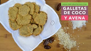 GALLETAS DE COCO Y AVENA  Receta para reutilizar la pulpa de la leche de coco  Galletas de avena [upl. by Nosnorb]