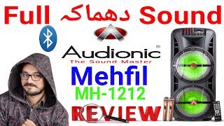 Audionic Mehfil MH 1212 Trolley Speaker Unboxing amp Review [upl. by Dlorad27]