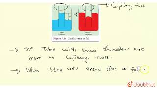 What is capillarity   CLASS 11  Mechanical Properties of fluids  PHYSICS  Doubtnut [upl. by Grimaud]