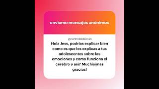 Podrías explicar bien como es que les explicas a tus adolescentes sobre las emociones y como func [upl. by Nauqit]