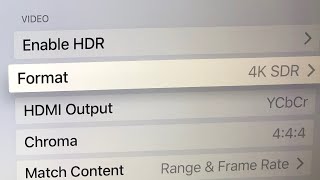 Apple TV 4K  Why Match Content with 4K SDR is important [upl. by Manaker]