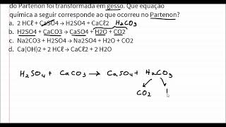 Reação na química inorgânica chuva ácida com mármore [upl. by Ursuline]