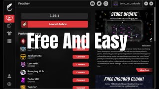 How To Play In Feather Client For Free Permanent New Trick [upl. by Runck682]