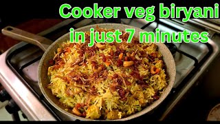 Easy Veg cooker Biryani Recipe Navrathri special Veg Biryani Injis veg biryani recipe [upl. by Browne]