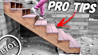 HOW TO BUILD STAIRS  EXTERIOR STEPS [upl. by Aihsi]