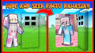 PRANK HIDE AND SEEK  ATUN MENGGUNAKAN CHEAT PINTU RAHASIA  Feat sapipurba Minecraft [upl. by Anamor]