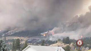 Large fire near Grand Forks [upl. by Sola45]