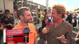 Andrea Stella McLaren Post Race Interview Hungarian Grand Prix [upl. by Trela]