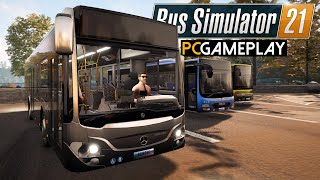 Bus Simulator 21 Gameplay PC [upl. by Yahsram]