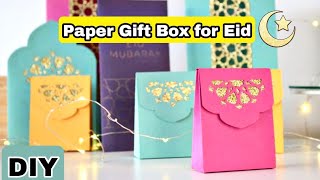 DIY Paper Gift Box For Eid  Gift Ideas For Eid Eid Decoration Idea 2023  Ramadan Decoration Idea [upl. by Yruj652]